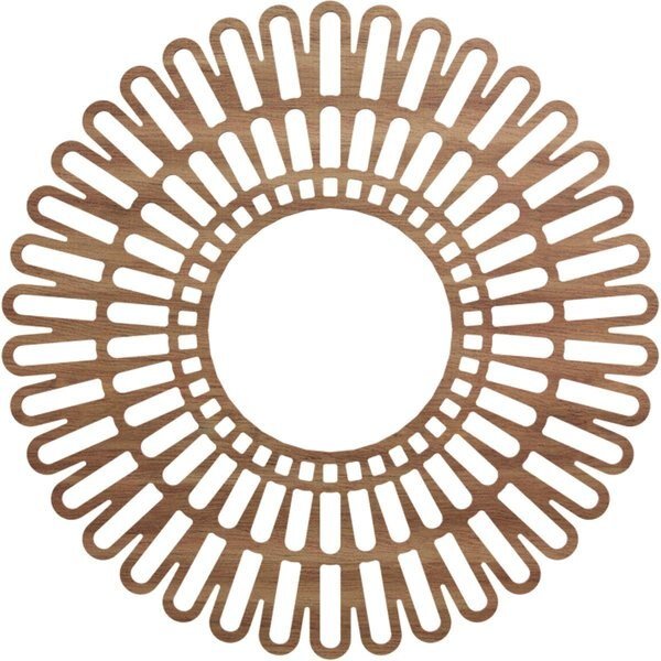 Cornelius Wood Fretwork Pierced Ceiling Medallion, Walnut, 34